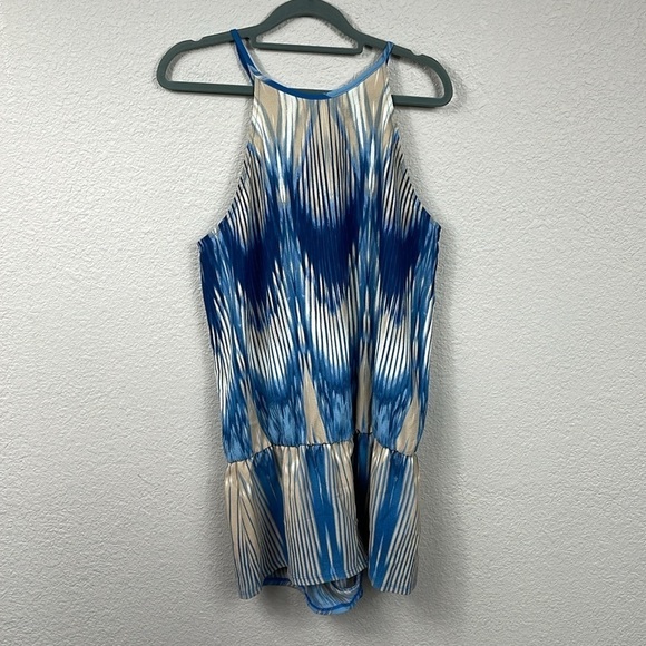 Beach Bunny Mystique Romper Blue Wave Tie Dye Cover Up Resort Sz M - Picture 3 of 11